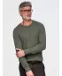 Pánský svetr OMBRE OM-SWSW-0119 OLIVE