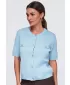 Dámská halenka OMBRE OW-TS-E0084 BLUE