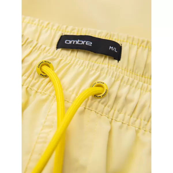  Pánské kraťasy OMBRE OM-SRSS-0216 YELLOW 