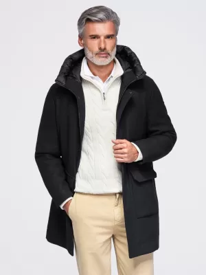 Pánská parka OMBRE OM-COWC-0161 BLACK