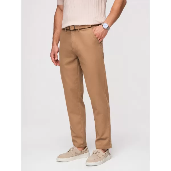  Pánské kalhoty OMBRE OM-PACP-0294 BROWN 