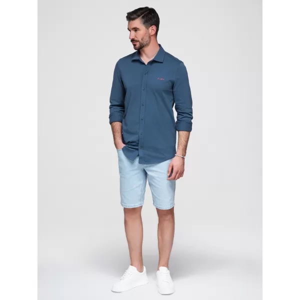  Pánská košile OMBRE K697 DENIM 