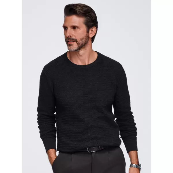 Pánský svetr OMBRE OM-SWSW-0119 BLACK 
