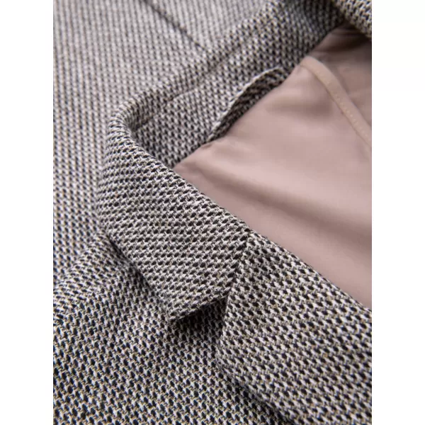  Pánské sako OMBRE OM-BLZB-0130 BROWN MELANGE 