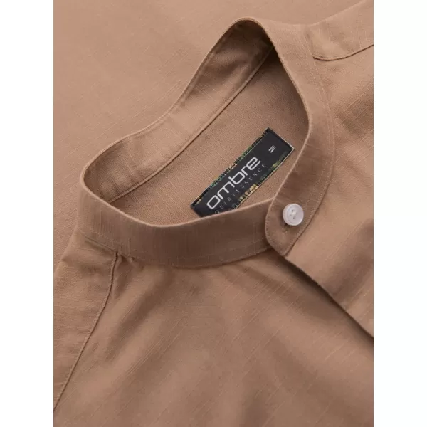  Pánská košile OMBRE K704 COFFEE 