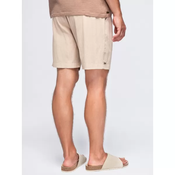 Pánské kraťasy OMBRE OM-SRCS-0209 LIGHT BROWN 