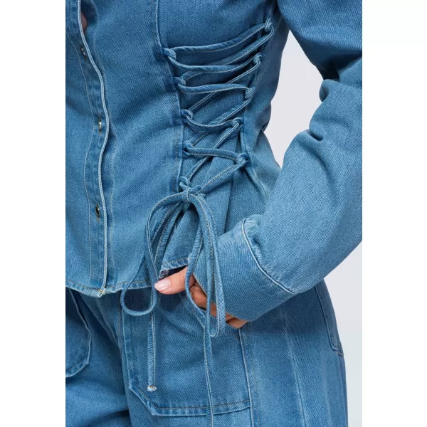  Dámská košile OMBRE OW-SH-E0070 BLUE 