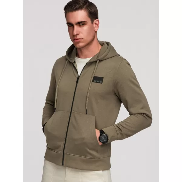  Pánská mikina OMBRE OM-SSZP-0256 OLIVE 