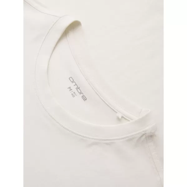  Pánské triko OMBRE OM-TSPT-0286 WHITE 