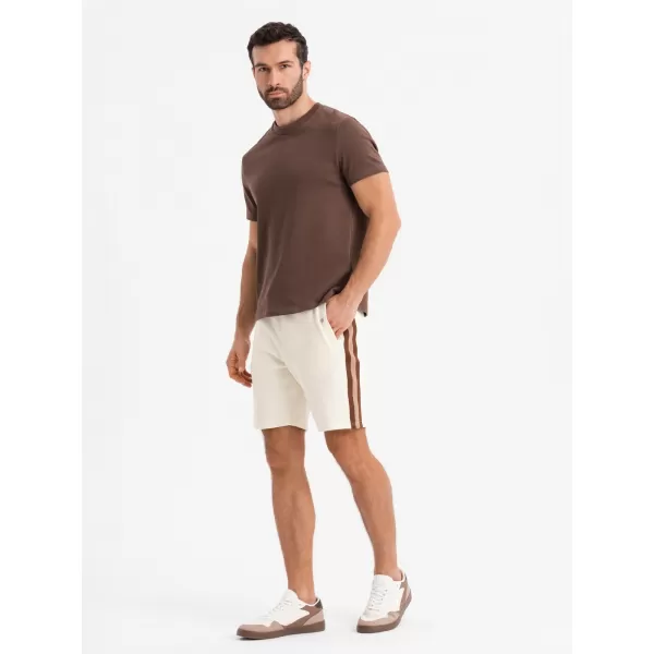  Pánský set kraťas OMBRE Z128 CREAM/OLIVE 