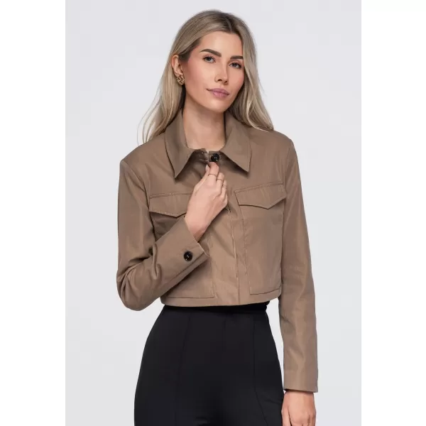  Dámské sako OMBRE OW-BL-E0007 BEIGE 