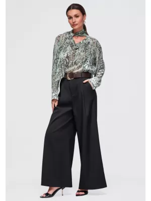 Dámské kalhoty OMBRE OW-PA-E0019 BLACK