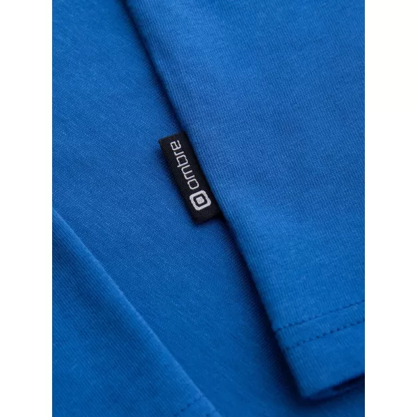  Pánské tričko OMBRE OM-LSBL-0142 BLUE 