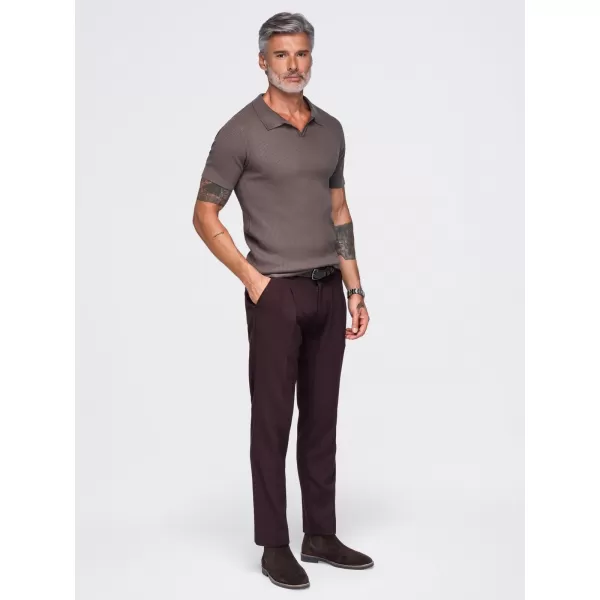  Pánské triko s límečkem OMBRE OM-POSS-0182 GREY 