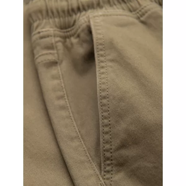  Pánské kalhoty OMBRE OM-PAJO-0290 KHAKI 