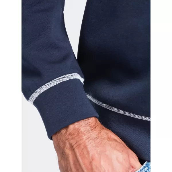  Pánská mikina OMBRE OM-SSNZ-0269 NAVY BLUE 