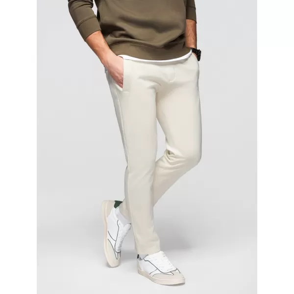  Pánské tepláky OMBRE OM-PABS-0304 CREAM 