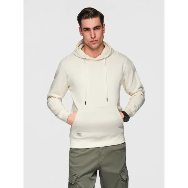  Pánská mikina OMBRE OM-SSBN-0270 CREAM 