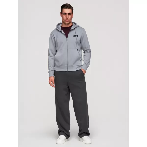  Pánská mikina OMBRE OM-SSZP-0256 GREY 