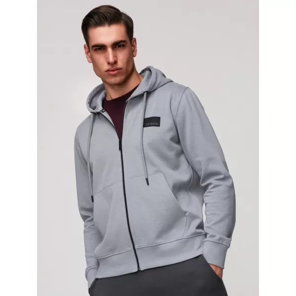  Pánská mikina OMBRE OM-SSZP-0256 GREY 