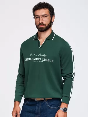Pánská mikina OMBRE OM-SSNZ-0268 DARK GREEN