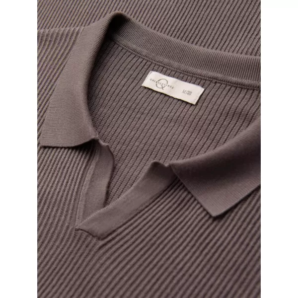  Pánské triko s límečkem OMBRE OM-POSS-0182 GREY 