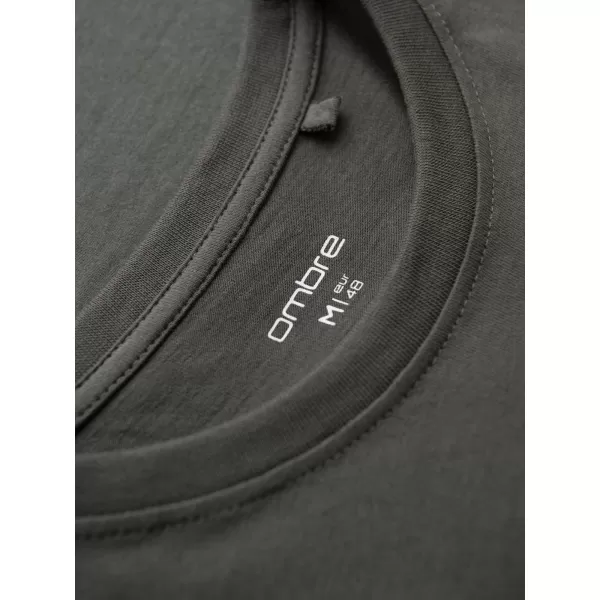  Pánské tričko OMBRE OM-TSCT-0305 GRAPHITE 