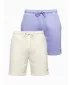 Pánský set kraťas OMBRE Z129 CREAM/LIGHT PURPLE