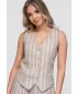 Dámský kabát OMBRE OW-VE-E0008 BEIGE