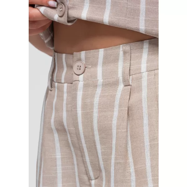  Dámské kraťasy OMBRE OW-ST-E0017 BEIGE 