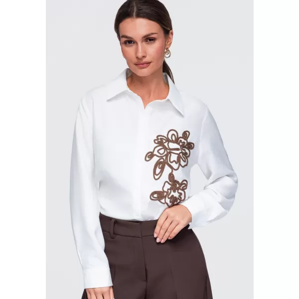  Dámská košile OMBRE OW-SH-E0073 WHITE 
