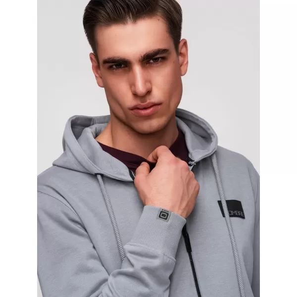  Pánská mikina OMBRE OM-SSZP-0256 GREY 