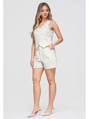 Dámské kraťasy OMBRE OW-ST-E0019 BEIGE