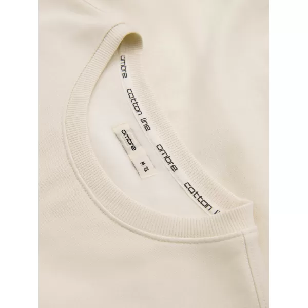  Pánská mikina OMBRE OM-SSBN-0271 CREAM 