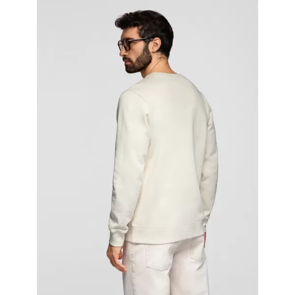  Pánská mikina OMBRE OM-SSBN-0271 CREAM 