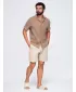 Pánská košile OMBRE OM-SHSS-0223 LIGHT BROWN