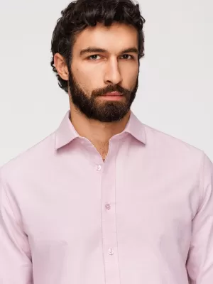 Pánská košile OMBRE K705 LIGHT PINK