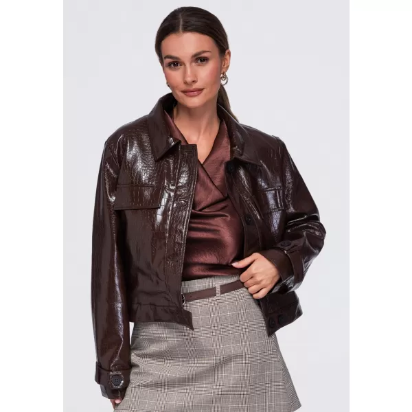  Dámská bunda OMBRE OW-JAFL-0145 BROWN 