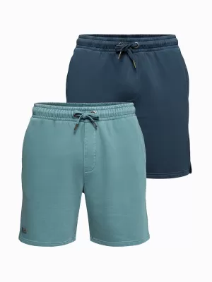 Pánský set kraťas OMBRE Z126 NAVY BLUE/TURQUOISE