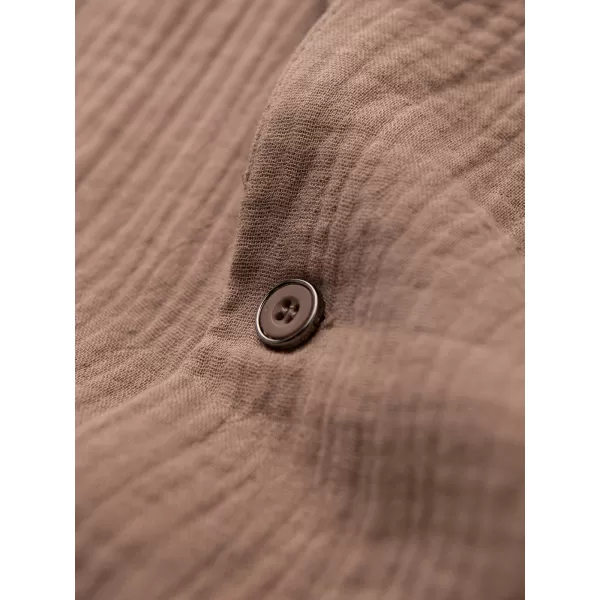  Pánská košile OMBRE OM-SHSS-0223 LIGHT BROWN 