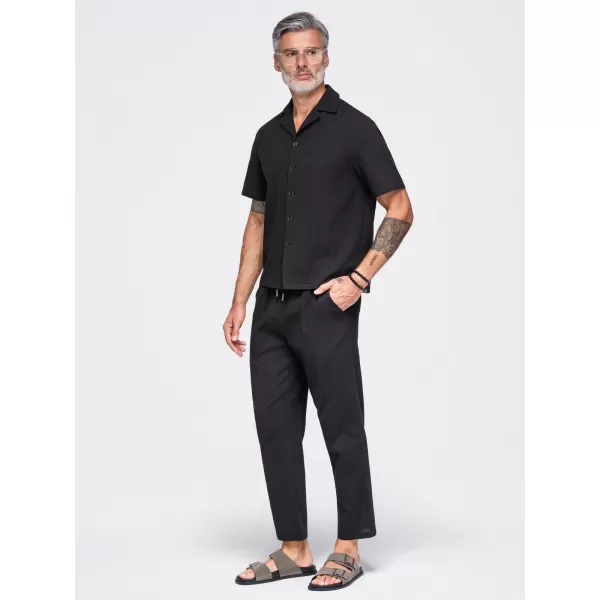  Pánské kalhoty OMBRE OM-PACP-0312 BLACK 