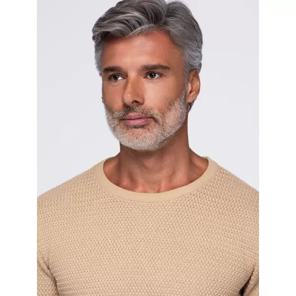 Pánský svetr OMBRE OM-SWSW-0119 SAND 