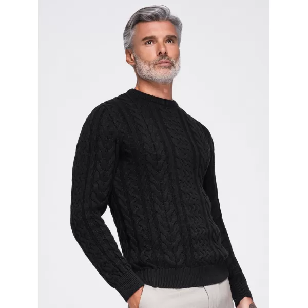  Pánský svetr OMBRE OM-SWSW-0191 BLACK 