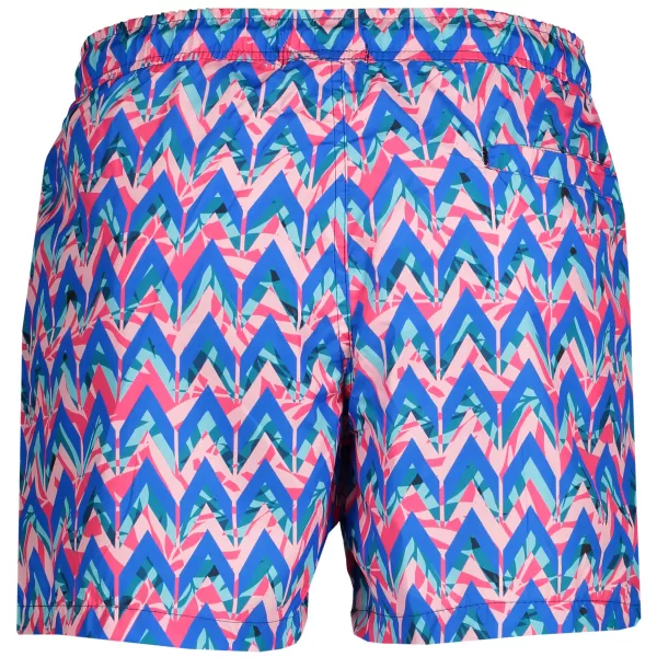  Pánské šortky OMBRE AW151 BLUE/CORAL 