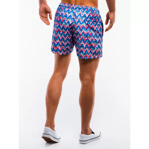  Pánské šortky OMBRE AW151 BLUE/CORAL 