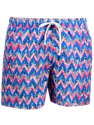 Pánské šortky OMBRE AW151 BLUE/CORAL