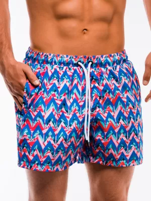 Pánské šortky OMBRE AW151 BLUE/CORAL