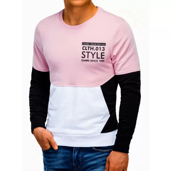  Pánská mikina OMBRE AB936 BLACK 