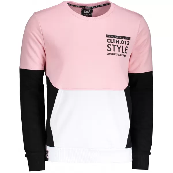  Pánská mikina OMBRE AB936 BLACK 