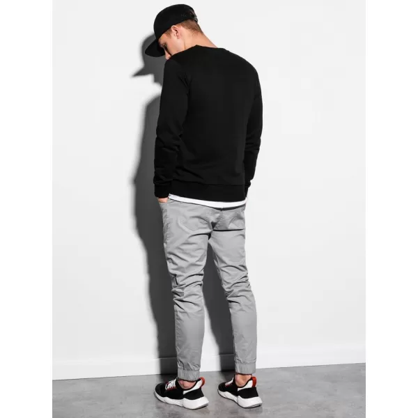  Pánská mikina OMBRE AB1045 BLACK 